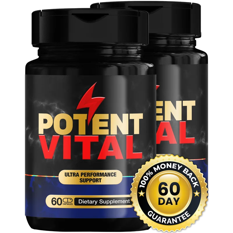 PotentVital Natural Men's Wellness Formula — 2 Bottle / 60 Day Pack